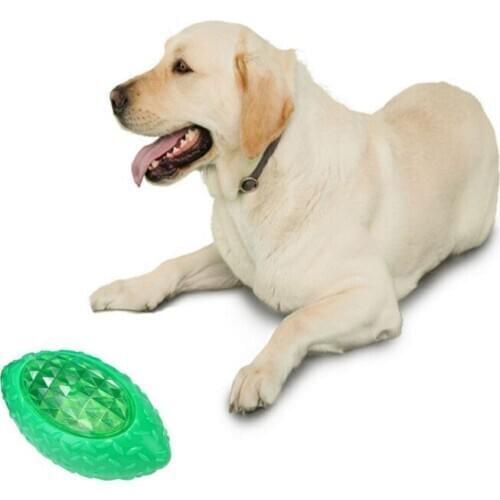 Dog Toy Ball Non-toxic Vinyl Vocalization Chewable Chewing Teeth Bleaning Ball Pet Toy