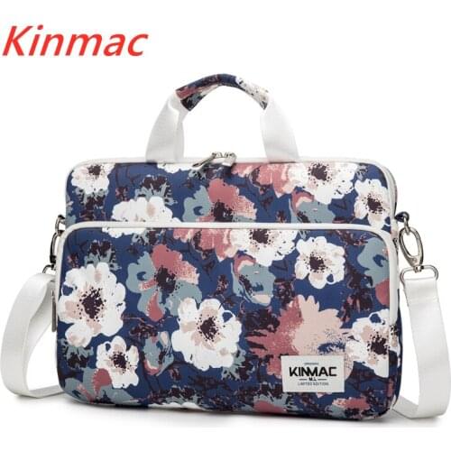 Kinmac Brand Waterproof Messenger Laptop Bag 13,14,15.6 inch Camellia Lady Man Case For MacBook Air Pro 13.3,15.4 Dropship V100