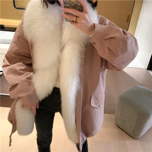 Winter Women Faux Fur Coat Faux Fox Fur Hooded Parkas Warm Thickness Jacket casaco feminino peludinho меховая куртка