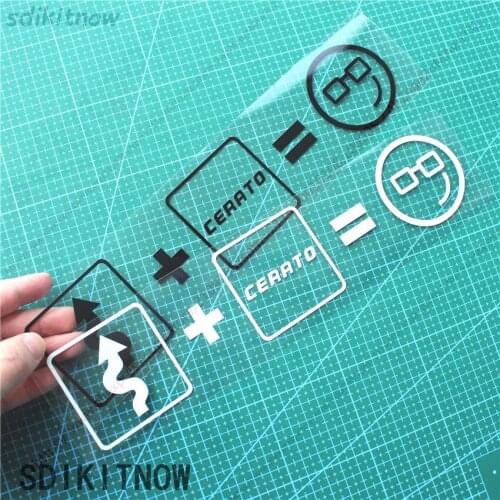 1pc Curve Smile Car Sports Decal Sticker Styling Windows Door Decoration For kia cerato k3 2 3 2017 2018 2019 2011 accessories