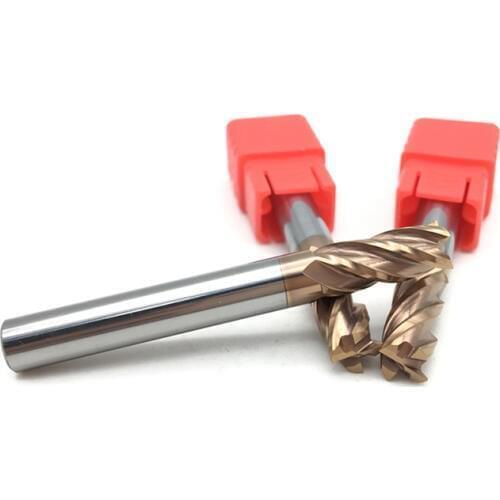 1pc End Mill HRC60 1mm 2mm 3mm 4mm 5mm 6mm 8mm 10mm 12mm 4Flute Solid Carbide Flat Mill Router Bits cnc Milling Machine Tool