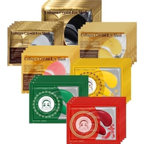 10/12pair Collagen Crystal Eye Mask Gel Eye Patch Remove Eye Bags Dark Circles Anti Wrinkle Anti Aging Eye Mask Moisturizer Pad