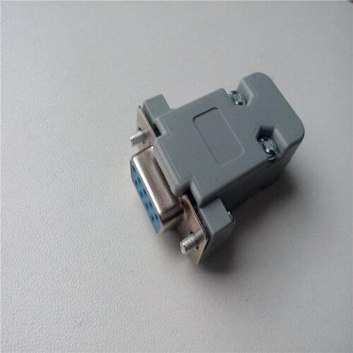 20pcs Wire RS232 serial DB9 female head with two rows of wire housing female 9-pin COM port with housing DIY