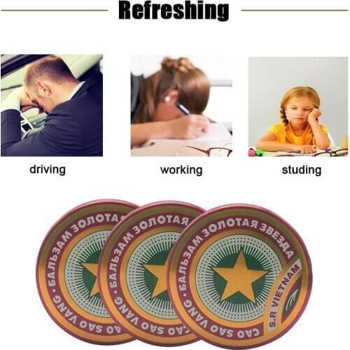 4PCS Tiger Balm Vietnam Gold Tower Star White Cream Chinese Medicine Relief Headache Menthol Ointment Refreshing Pain