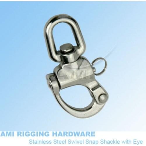 87mm Snap Shackle Swivel Eye Stainless Steel 316 Marine Boat Rigging Hardware