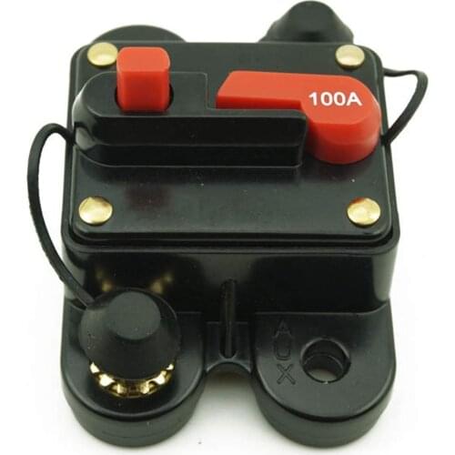 100 Amp Marine Auto Rvs In-Line Circuit Breaker Automatic Switch Battery Disconnect Cut Off Kill Switch，12V - 24V