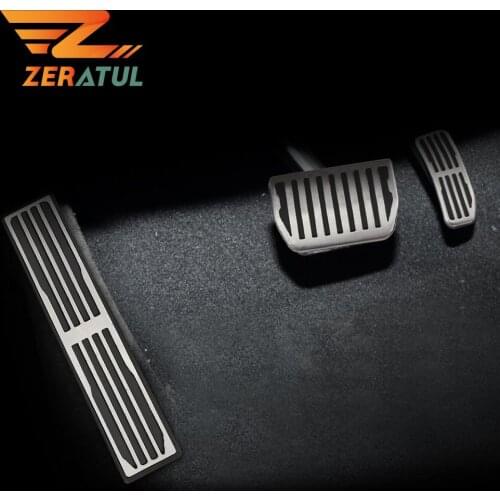Stainless Steel Car Gas Brake Foot Pedal Rest Pedales Pad Cover for Jaguar XE XF F-Pace F Pace 2016 - 2020 Auto Pedals