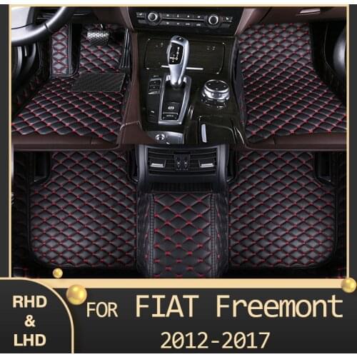 MIDOON Car floor mats for Fiat Freemont Five seats 2012 2013 2014 2015 2016 2017 Custom auto foot Pads automobile carpet cover