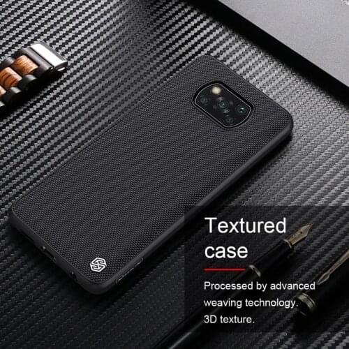 For Xiaomi Poco X3 Pro Phone Case NILLKIN Textured Nylon Fiber Non-slip Design Back Cover For Xiaomi Poco X3 Pro 6.67 Inch Case