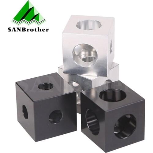 3D printer openbuilds V-slot three corner cube corner prism connector adjustable wheel bracket