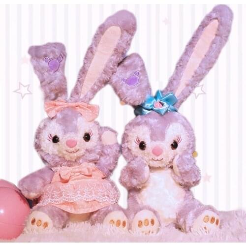 Stellalou Rabbit Toy Duffy Friend 50/70/90cm Diy Bunny Ears Disney Plus Account Powder Stuffed Animals Kawaii Anime For Girls