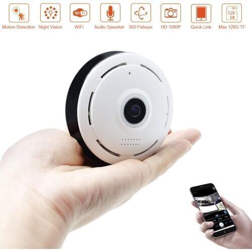 Uvusee CCTV 1080P 2MP IP Camera Panoramic 360 Degree Indoor Wireless WiFi Surveillance Security Network Camera