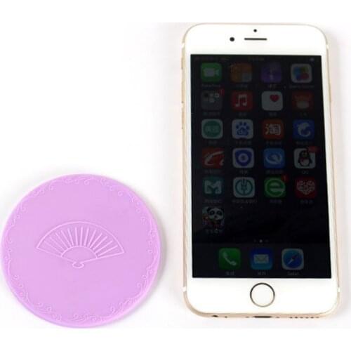 7cm/2.76in Creative Cartoon Embossed Round Mini Pocket Makeup Mirror Single Side Compact Cosmetic Tool Travel Portable C1FF