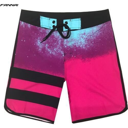 Mens Board Shorts Surf Swimwear Beach High Elastic Swimming Trunks Beach Shorts Beachwear Sports Shorts Male Swimsuit Trunks