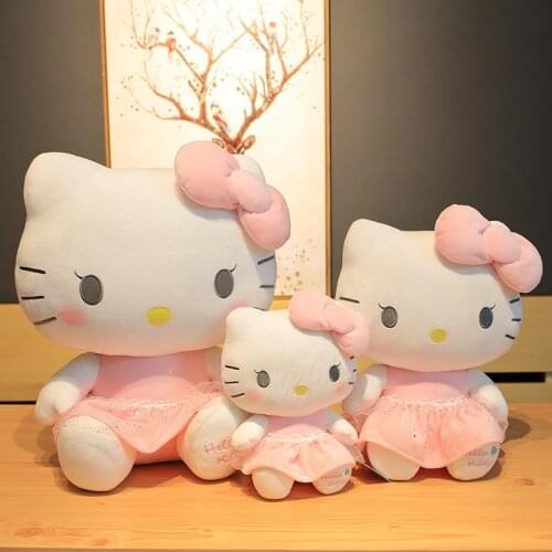 Hello kitty plush toy cute new girl doll Hello Kitty doll children toy gift collection