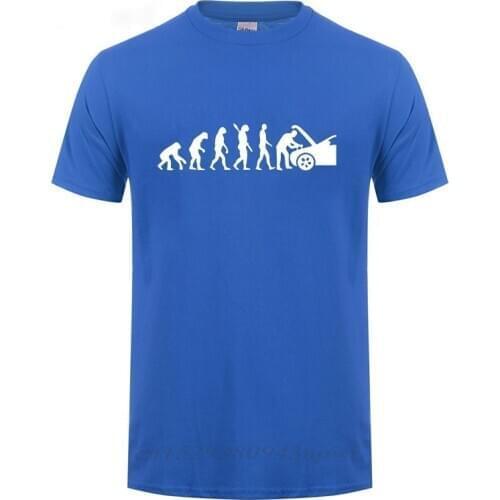 Fathers Day Present Funny Birthday Gift For Dad Husband Boyfriend Men Evolution Auto Mechaniker Mechanic Car Cotton T-shirt