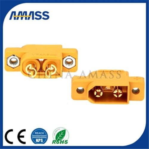 AMASS XT60E with M2.5 nut can fix 3.5mm gold-plated model airplane connector RC Accessories