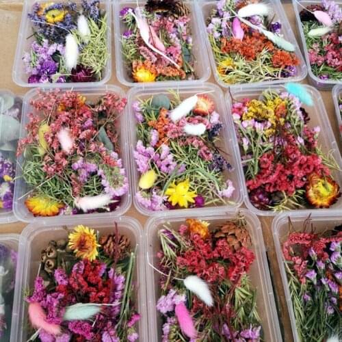 1 Box Natural Dried Flower Dry Plants Natural Immortal Flower Photo Frame Making Craft DIY Accessories Home DIY Decoration