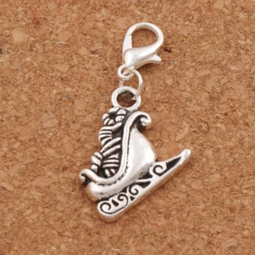 Santa Sleigh Full of Gift Charm Beads 18.6x35mm 20pcs Zinc Alloy Jewelry DIY C786