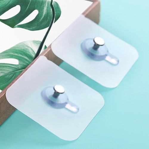 Universal Strong Adhesive Nail Wall Hook Non-trace Wall Hook Photo Frame Hole Hanging Nail Wall Hook Kitchen Bathroom Holders