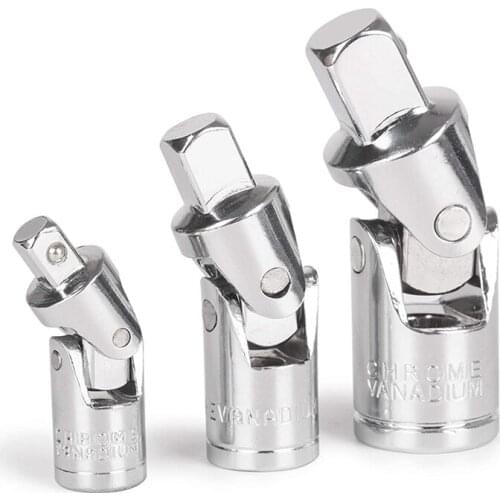Universal Joint Sleeve,3 Pieces of Rotary Extension Drive U-Shaped Joint Drive Universal Connector, Adapter Sleeve Tool