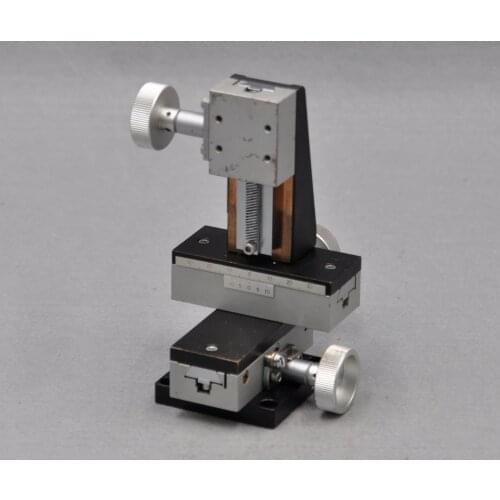 XYZ axis three-dimensional sigma manual high precision lifting displacement fine-tuning slide optical table copper 34 * 40mm