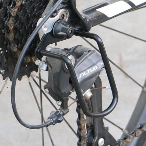 Hot Sale Bicycle Chain Gear Protector Back Rear Derailleur Guard Cycling Mountain Road Bike MTB Gear Steel Iron Protect Rack