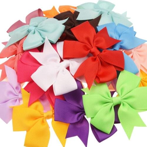 288PCS 8cm Ribbon Bows No Hairclip Barrette Hairpin Cute Hair Accessories Bow Accessory Fashion Headwear for Headwrap Headbands
