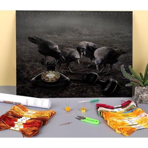 Woman Girl Printed 11CT Cross-Stitch Patterns DIY Embroidery DMC Threads Handiwork Craft Hobby Handicraft Floss Sales