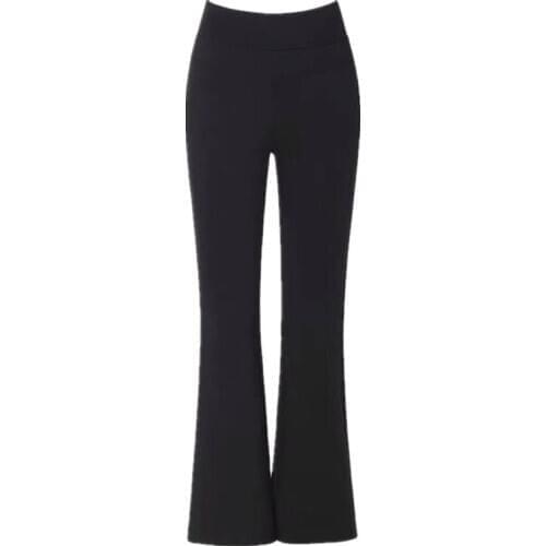 Women Boot Cut 2020 High Waist Casual Stretch Flare Pants Candy Color Skinny Trousers Female Solid Leggings Sweatpants P9394