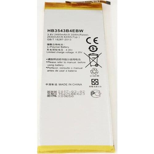 3.8V 2530mAh HB3543B4EBW For Huawei Ascend P7 P7-L05 P7-L07 P7-L09 P7-L10 P7-L11 P7-L00 Battery