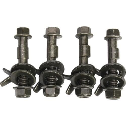 4Pcs 14Mm Steel Car Four Wheel Alignment Adjustable Camber Bolts 10.9 Intensity