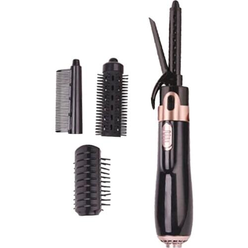4 in 1 Hair Blow Dryer Straightener Curler Heads Fast Hair Curling Combs US