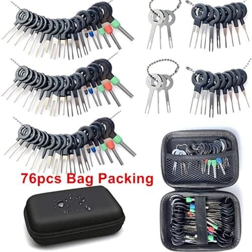 3pcs/set Car Terminal Removal Tool Kit Automotive Pin Extractor Plug Auto Repair Tool Harness Wire Crimp Puller Remove Tool