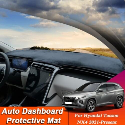 Car Styling For Hyundai Tucson NX4 2021-Present LHD&RHD Dashboard Mat Protective Interior Anti-Pad Shade Cushion Auto Accessory