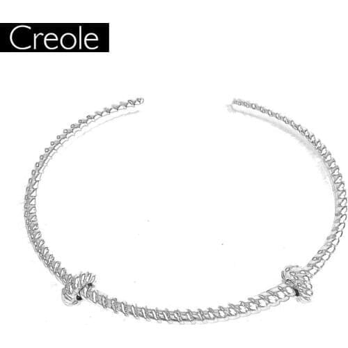 Bracelets Bangles Cord Look Carrier 925 Sterling Silver Fashion Jewelry For Women Men Europe Style Fine Gift Fit Beads Charms