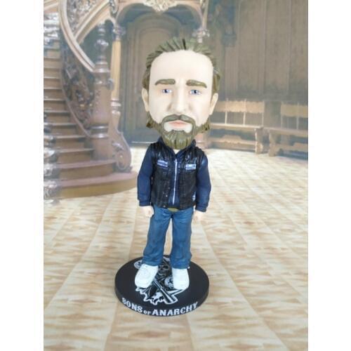 1box 16.5cm Sons Anarchy Jax Bobblehead action figure doll cartoon PVC model toy d10