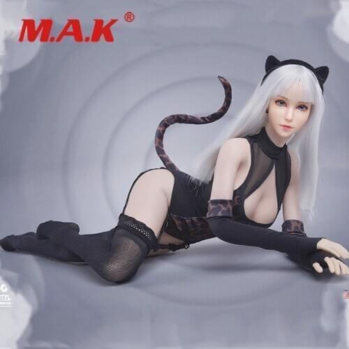 FG072 1/6 Sexy Female Leopard Pattern Conjoined Suit Seamless Stockings Accessory Model for 12'' Action Figure Dolls