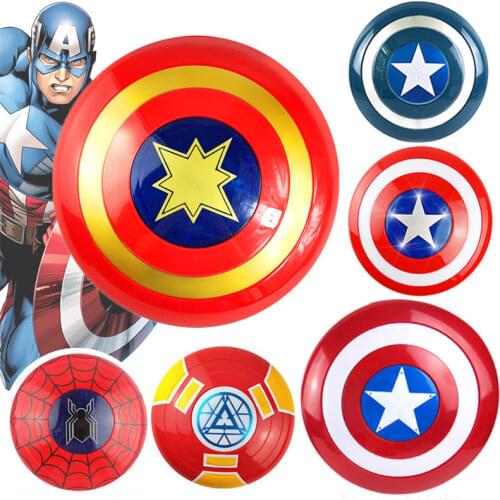LED Light Sound Avengers Shield Toys Captain America Iron Man Shields Model Action Figures Kids Dress Up Halloween Cosplay Props