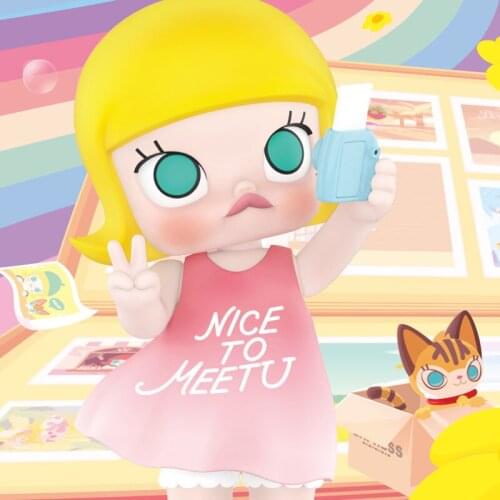 POPMART MOLLYs Blind Box of Toys Tide Desktop Furnishing Articles Mysterious Blind Box Character Handmade Girl Gift Decoration