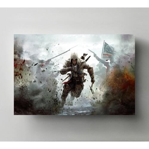 Painting Wall Art Silk Assassin Battle Fantasy Artwork Picture Modern Home Decorations Canvas Posters and Prints