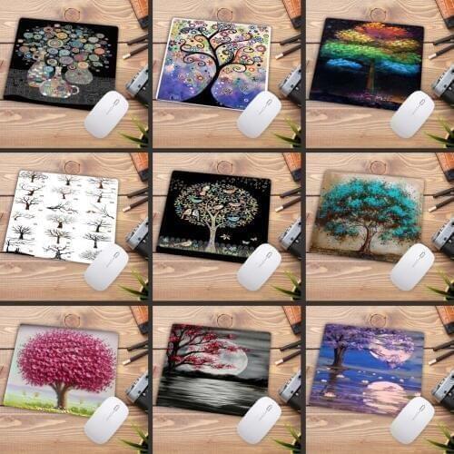 XGZ Personalized Art Plant Trees Mousepad PC Computer Keyboard Mouse Game Desk Rubber Mat Best Selling Gamer Mause Pad 22X18CM