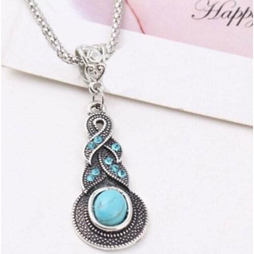 New Unisex Butterfly Owl Elephant Turquoise Peacock Necklace Diy Perimeter 45cm Hanging Chain Jewellery For Party Holiday Gift