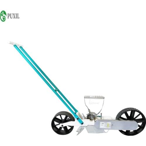 Single row hand push small manual farmer pushes vegetable planter precision seeder 1 row