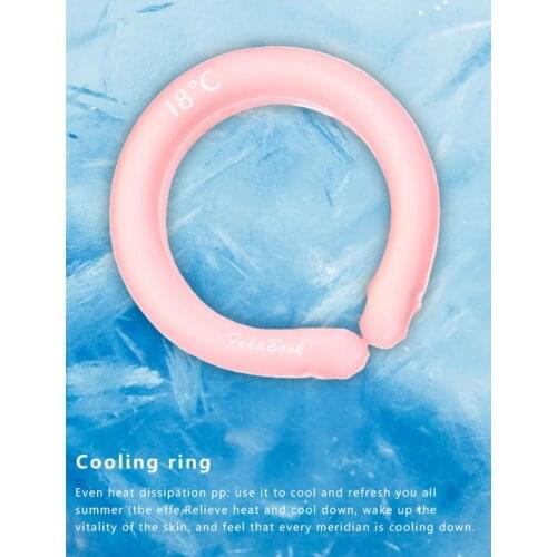Neck Cooling Ring For Summer Heatstroke Prevention Ice Cushion Tube Cold Neck Ring Ice Cushion Pillow For Outdoor Sports