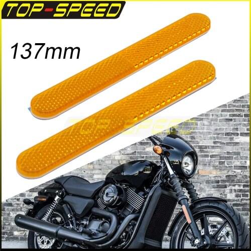 2pcs Motorcycle ATV Dirt Bike Car Truck Warning Safety Reflector Reflective Tape Sticker for Honda Suzuki Kawasaki Cafe Racer