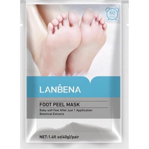 Foot Peel Mask Exfoliating Remove Dead Skin Calluses Moisturizing Repair Dry Lactic Acid Glycerol Foot Care Skin Care 40g/pair