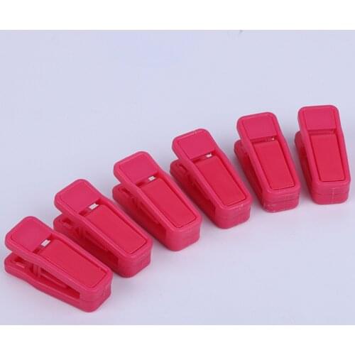 Strong Plastic Clothes Pegs for Drying Laundry Clothing Line Clips Set Travel clothespins Rose Red