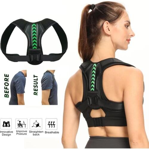 Adjustable Back Shoulder Posture Corrector Belt Clavicle Spine Support Reshape Your Body Home Office Sport Upper Back Neck Brace