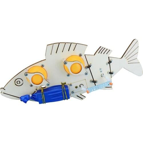 DIY Technology Small Production Invention Electric Bionic Mechanical Fish Gadgets Scientific Laboratory Equipment Made By Hand